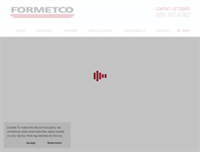 Tablet Screenshot of formetco.com